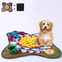 Snuffelmat Hond - Interactieve Voerpuzzel voor Mentale Stimulatie, 60x40 cm, Duurzaam en Wasbaar - Hebbr