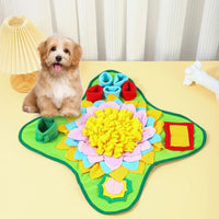 Snuffelmat Hond - Interactieve Voerpuzzel voor Mentale Stimulatie, 60x40 cm, Duurzaam en Wasbaar - Hebbr