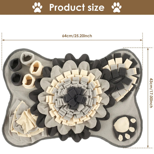 Snuffelmat Hond van Polyester met Anti - Slip Onderkant - Interactieve Snackdispenser voor Geurtraining - Hebbr
