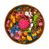 Snuffelmat Hond - Wasbare Geurtraining Speelmat voor Langzame Voeding, 60x40 cm - Hebbr