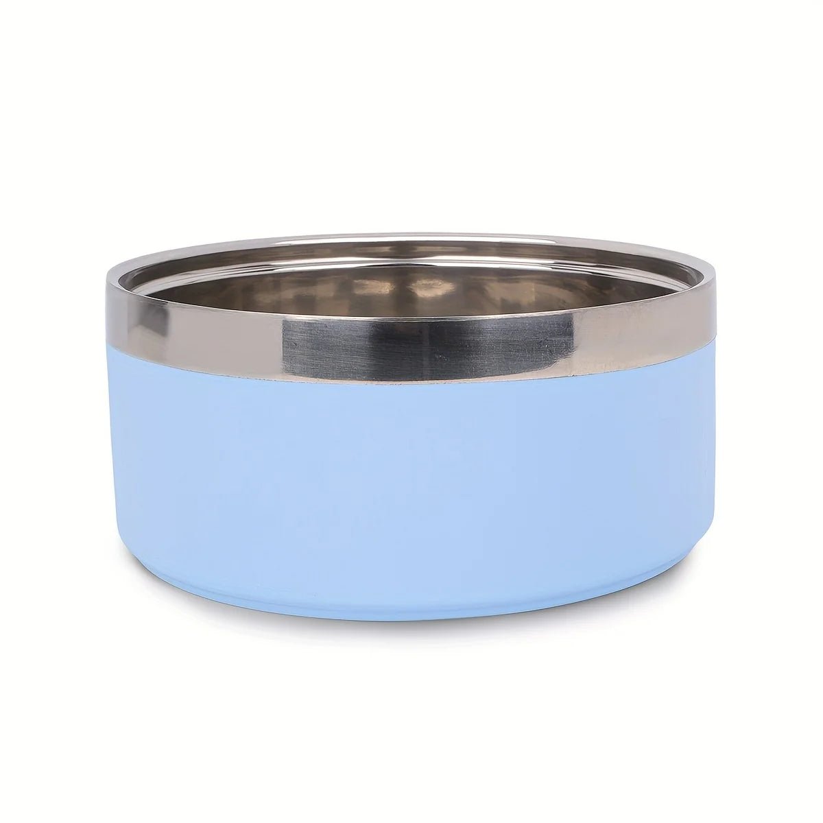 Stijlvolle Hondenkom Van Roestvrij Staal Met Antislipmat - Grote Capaciteit Voor Katten En Honden - Hebbr