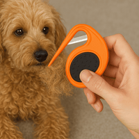 Stressvrije Vachtverzorging Borstel voor Honden en Katten - Efficiënte Klittenverwijdering met Comfortabele Grip - Hebbr