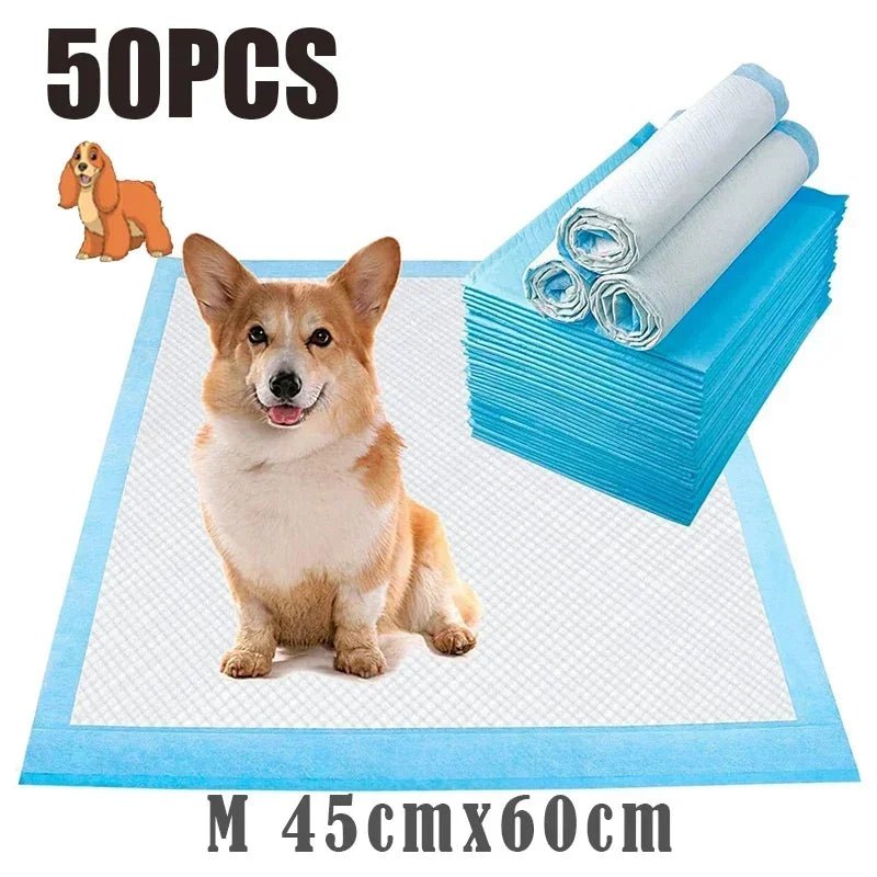 Super Absorberende Hondenluiers - 6 - Laags Wegwerp Puppy Training Pads, XXXL Formaat voor Grote en Kleine Honden - Hebbr