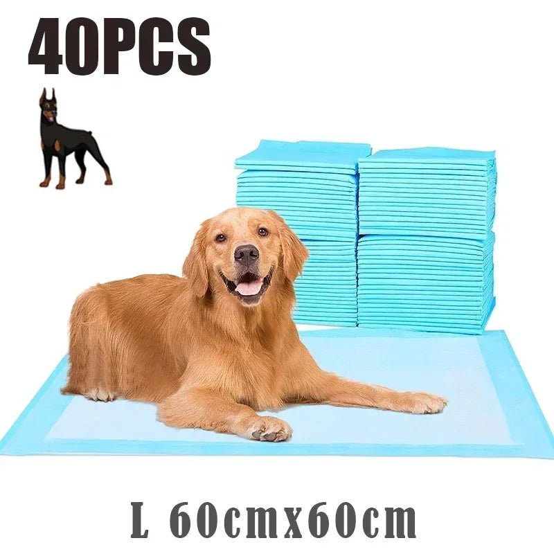 Super Absorberende Hondenluiers - 6 - Laags Wegwerp Puppy Training Pads, XXXL Formaat voor Grote en Kleine Honden - Hebbr