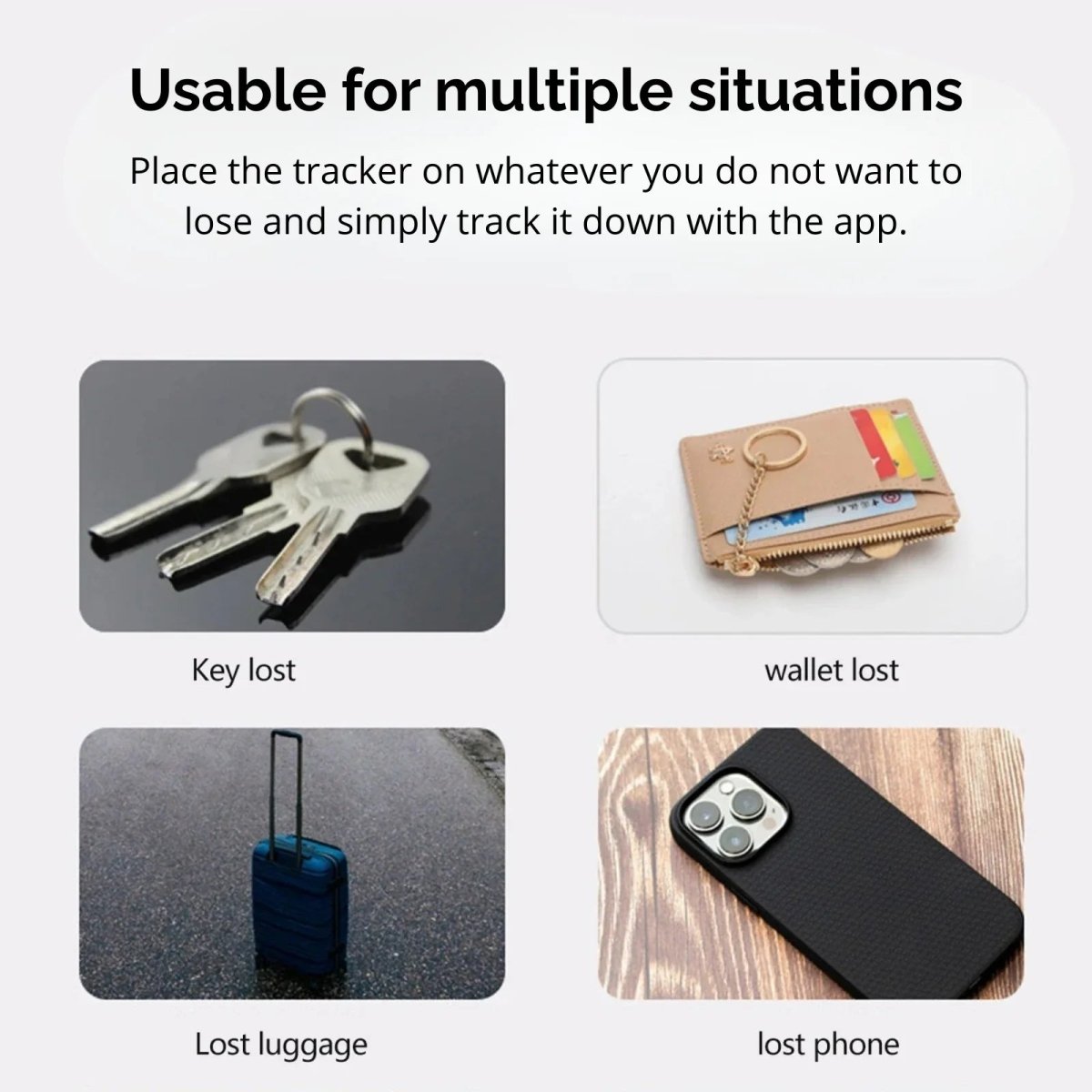 Tracker voor Hond met Reflecterende Halsband 30×30×9 mm – Bluetooth GPS Verbinding - Hebbr