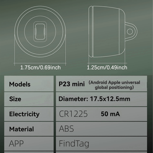 Tracker voor Hond Mini 2,7 g Bluetooth – Vindbaar met FindTag App - Hebbr