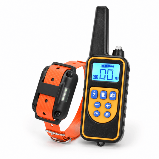 Trainingshalsband | Afstandsbediening, Waterdicht, Instelbare Stimulatie - Hebbr