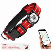 Nederlandse productwaarschuwing voor rode Wavi QR-hondenhalsband - Hebbr