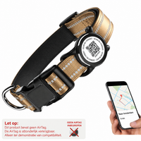 Nederlandse productwaarschuwing voor beige Wavi QR-hondenhalsband - Hebbr