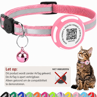 Nederlandse AirTag-compatibiliteitsmelding voor Aero kattenhalsband - Hebbr