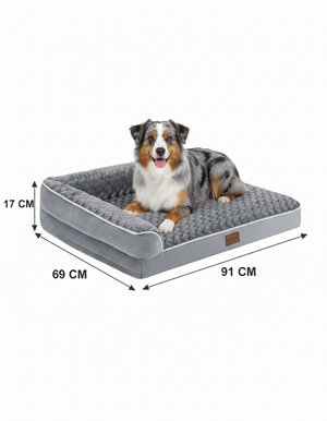 Orthopedisch Hondenbed voor Grote Honden - Waterdicht, Afneembare Hoes en Antislipbasis