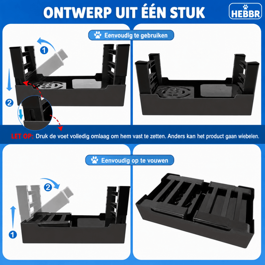 Verstelbare Hondenbak - Hebbr