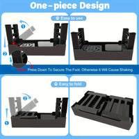 Verstelbare Hondenbak voor Voer en Water, Hoogte 8,6 - 28,7 cm, Anti - Slip, Vaatwasmachinebestendig - Hebbr