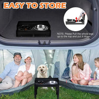 Verstelbare Hondenvoerbak met Standaard en Anti - Slip Ontwerp - Ideaal voor Middelgrote en Grote Honden - Hebbr