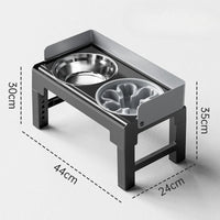 Verstelbare Hondenvoerbak met Standaard en Anti - Slip Ontwerp - Ideaal voor Middelgrote en Grote Honden - Hebbr