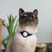 Verstelbare Kattenhalsband met AirTag Locatietracking - Weerbestendig en Reflecterend, 22 - 32 cm - Hebbr