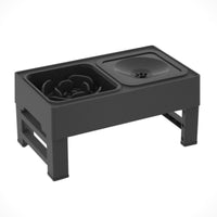 Verstelbare Voerbak voor Honden met orthopedische klachten – Hoogte 9 - 29cm, Anti - Tip Ontwerp - Hebbr