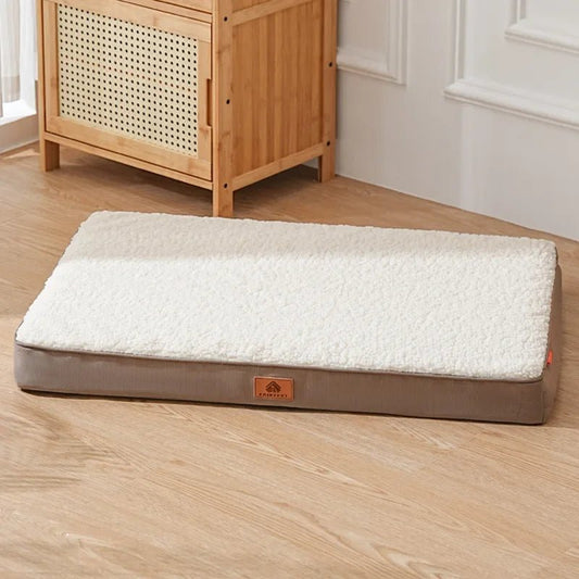 Verwijderbare Wasbare Hondenmat - Vochtbestendig Kort Pluche, Comfortabel voor Alle Seizoenen - Hebbr