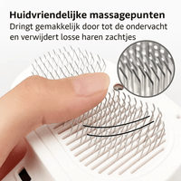 Verzorgingsborstel met Hydraterende Nevel voor Huisdieren – Zacht en Luxe Design - Hebbr