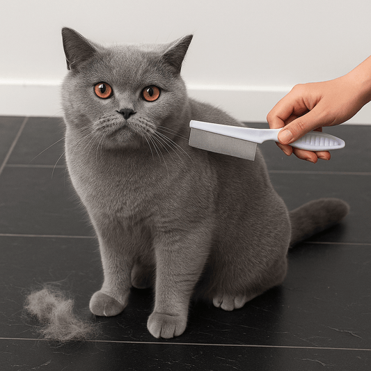 Verzorgingsborstel voor Honden en Katten - Lichtgewicht, Afgeronde Pennen voor Klitten en Vuil - Hebbr