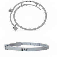 Vlooienhalsband voor Honden en Katten - Verstelbaar, Lichtgewicht en Comfortabel Neutraal Grijs - Hebbr