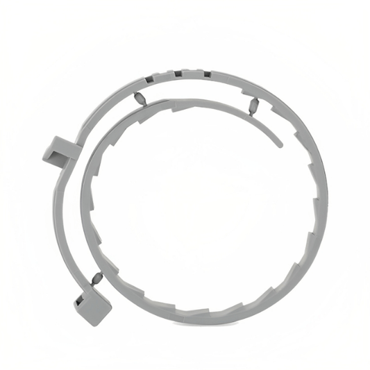 Vlooienhalsband voor Honden en Katten - Verstelbaar, Lichtgewicht en Comfortabel Neutraal Grijs - Hebbr