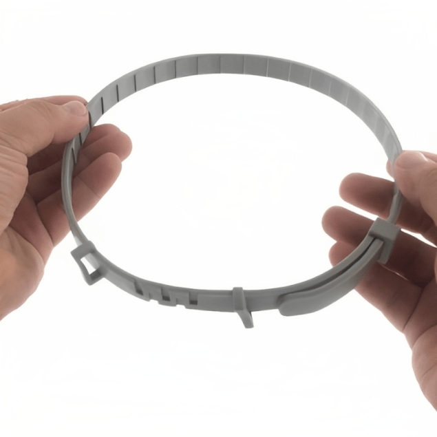 Vlooienhalsband voor Honden en Katten - Verstelbaar, Lichtgewicht en Comfortabel Neutraal Grijs - Hebbr