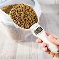 Voedingsweegschaal voor Huisdieren met Automatische Portiecontrole - Compact Ontwerp, Tot 800g - Hebbr