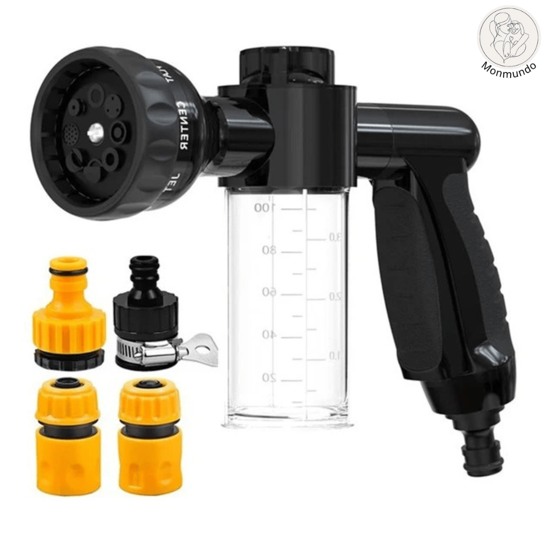 WashWoof Hondensproeikop – Ingebouwde Zeepdispenser, Ergonomisch & Duurzaam - Hebbr