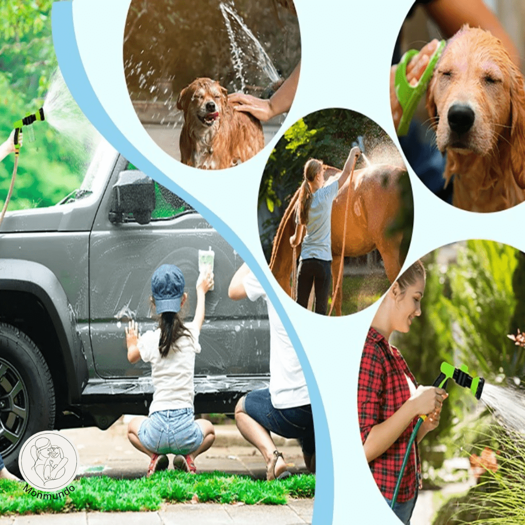 WashWoof Hondensproeikop – Ingebouwde Zeepdispenser, Ergonomisch & Duurzaam - Hebbr