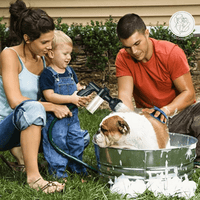 WashWoof Hondensproeikop – Ingebouwde Zeepdispenser, Ergonomisch & Duurzaam - Hebbr