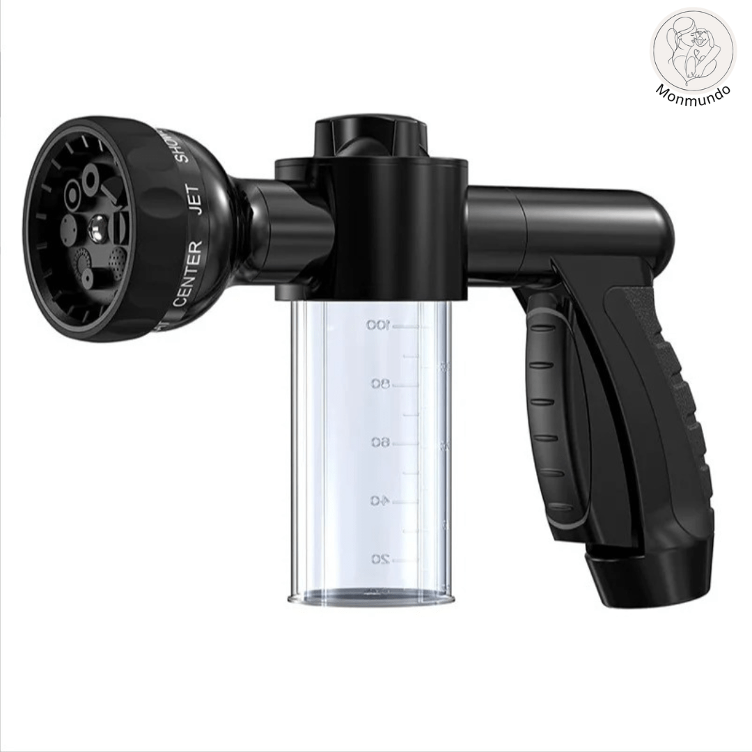 WashWoof Hondensproeikop – Ingebouwde Zeepdispenser, Ergonomisch & Duurzaam - Hebbr