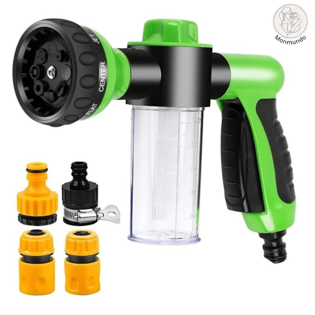 WashWoof Hondensproeikop – Ingebouwde Zeepdispenser, Ergonomisch & Duurzaam - Hebbr
