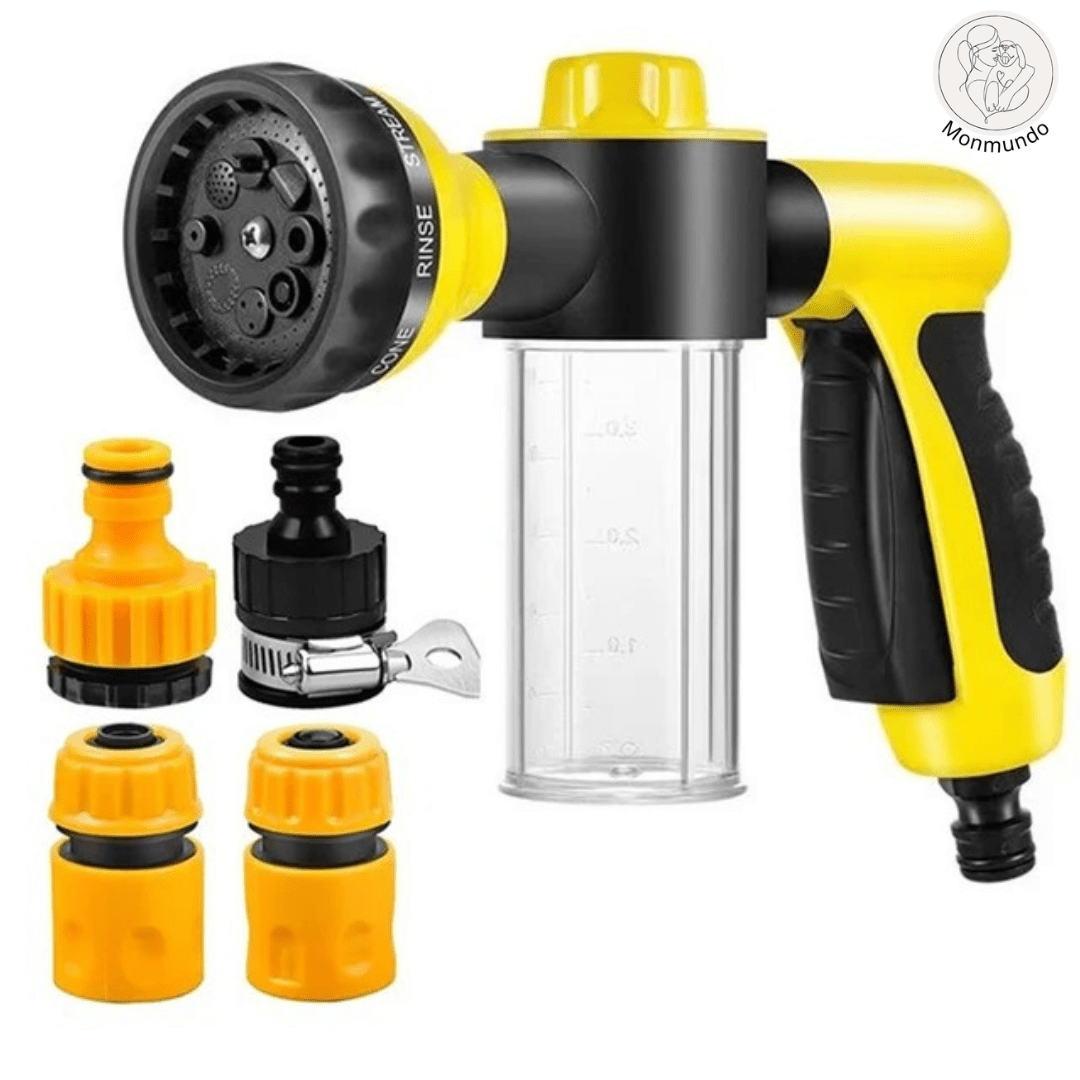 WashWoof Hondensproeikop – Ingebouwde Zeepdispenser, Ergonomisch & Duurzaam - Hebbr