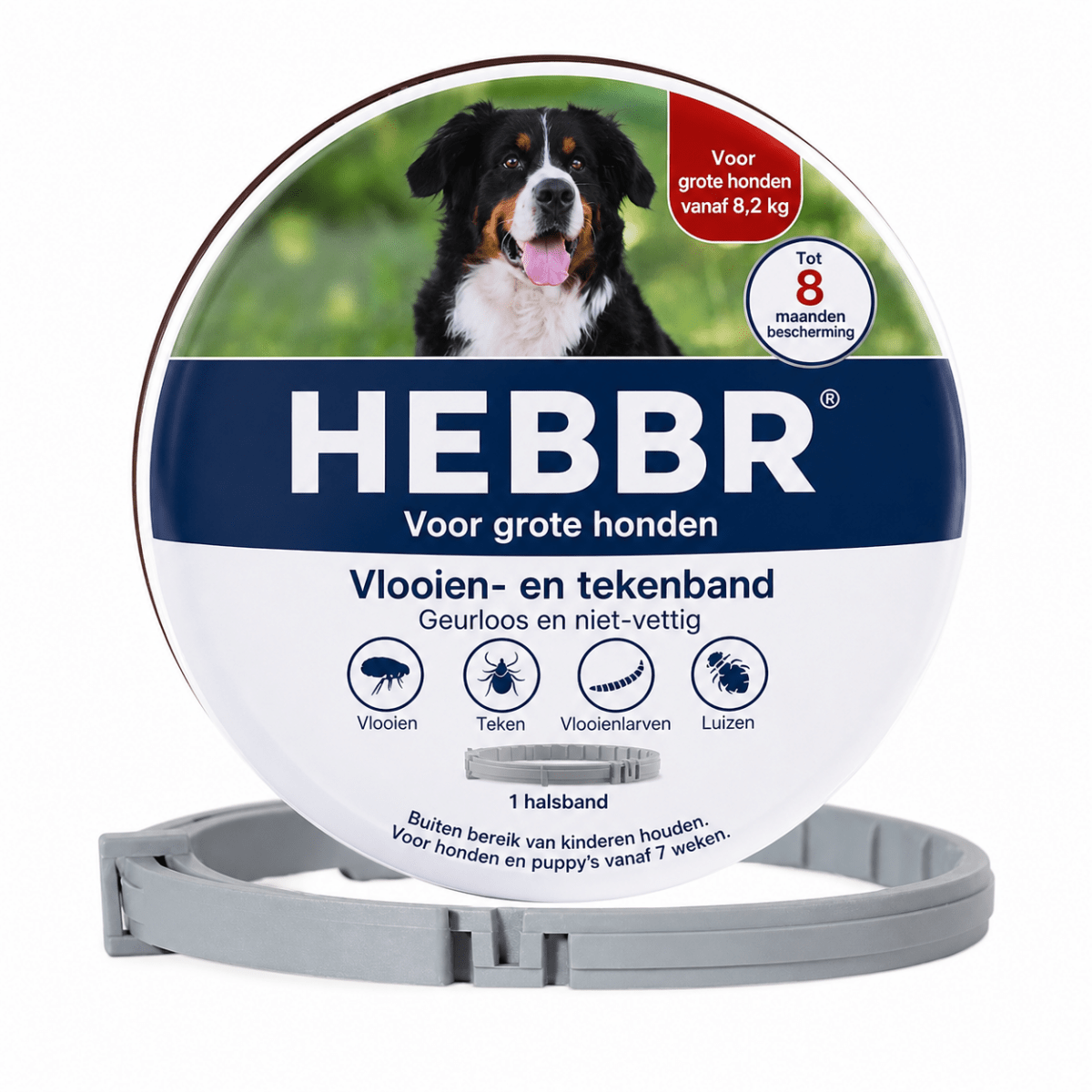 Waterbestendige Vlooienhalsband - Hebbr