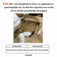 Waterdicht Kattenharnas - Hebbr