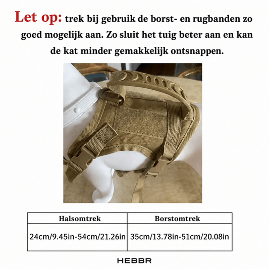 Waterdicht Kattenharnas - Hebbr