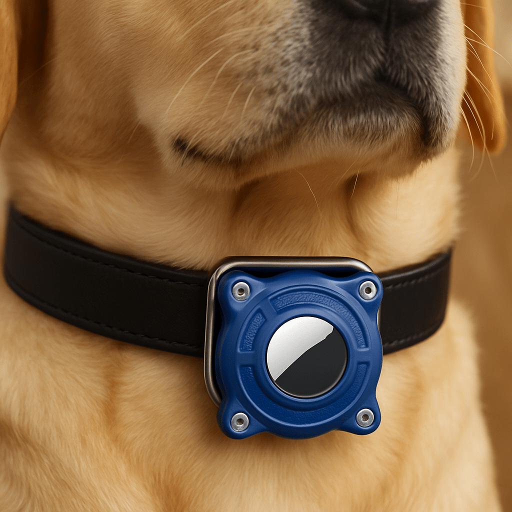 Waterdichte AirTag Houder voor Honden en Katten - Lichtgewicht Kunststof en Metaal, Veelzijdige Bevestiging - Hebbr