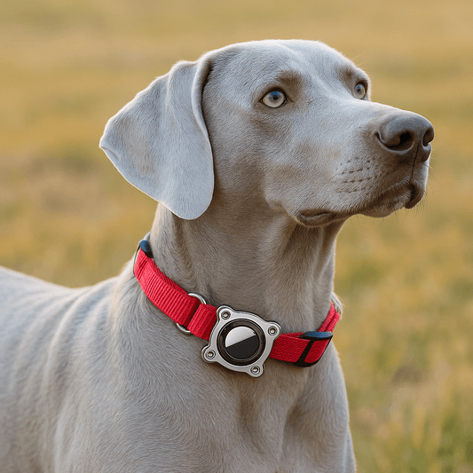 Waterdichte AirTag Houder voor Honden en Katten - Lichtgewicht Kunststof en Metaal, Veelzijdige Bevestiging - Hebbr