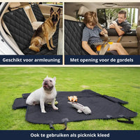 Waterdichte Beschermhoes voor Achterbank – Geschikt voor Grote en Middelgrote Honden, Duurzaam Polyester - Hebbr