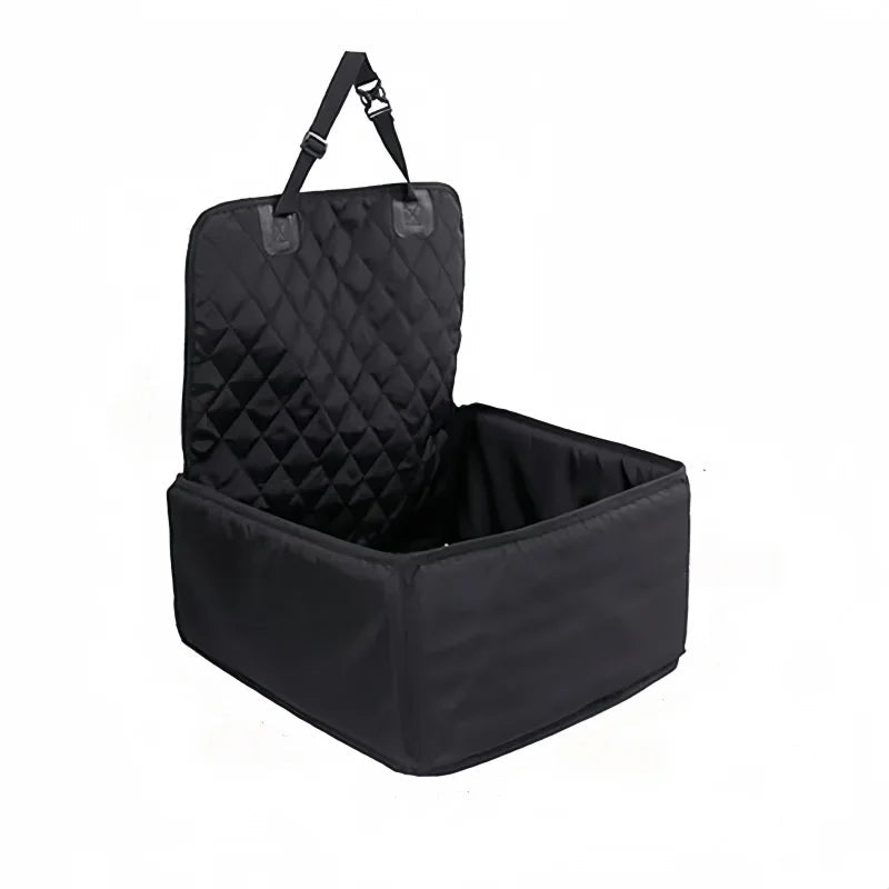 Waterdichte Honden Autostoelhoes 2 - in - 1 Hangmat voor Grote en Middelgrote Honden - Zwart Oxford Stof - Hebbr