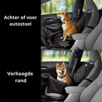 Waterdichte Honden Autostoelhoes, Gequilt, Antislip, Geschikt voor SUV's en Verhoogde Zitplaatsen - Zwart - Hebbr