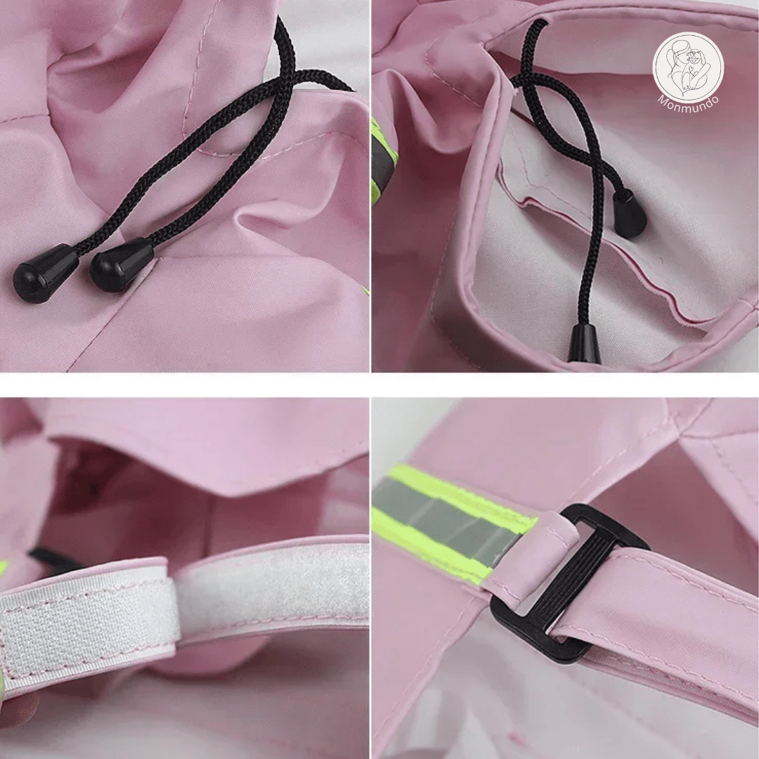 Waterdichte Honden Regenjas – Reflecterend, Comfortabel en Verstelbaar - Hebbr