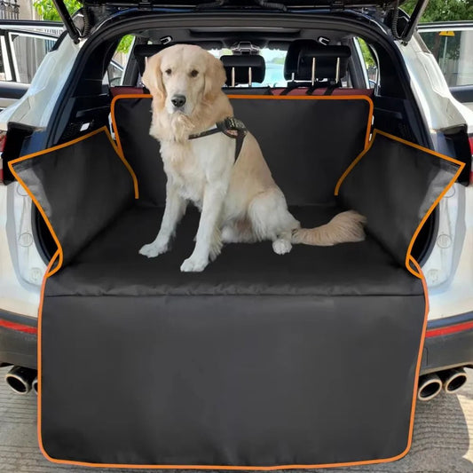 Waterdichte Hondenachterbankhoes van 600D Oxford Stof - Zwarte SUV Cargo Liner voor Huisdieren - Hebbr