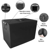 Waterdichte Hondenkennel Cover van Oxford Stof - Winddicht, Opvouwbaar en Ademend voor Grote Honden - Hebbr