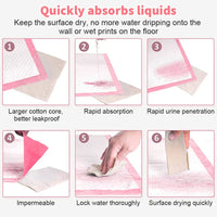 Wegwerp Hondenluiers 50 Stuks, Sneldrogend en Absorberend, Maten 60x90 cm en 60x60 cm - Hebbr