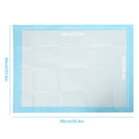 Wegwerp Hondenluiers 50 Stuks, Sneldrogend en Absorberend, Maten 60x90 cm en 60x60 cm - Hebbr