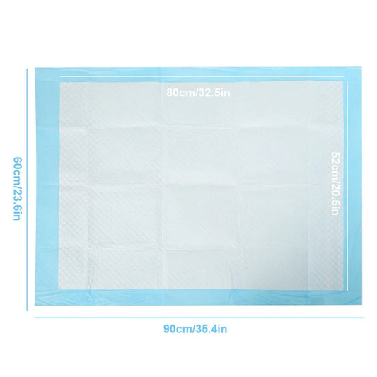 Wegwerp Hondenluiers 50 Stuks, Sneldrogend en Absorberend, Maten 60x90 cm en 60x60 cm - Hebbr