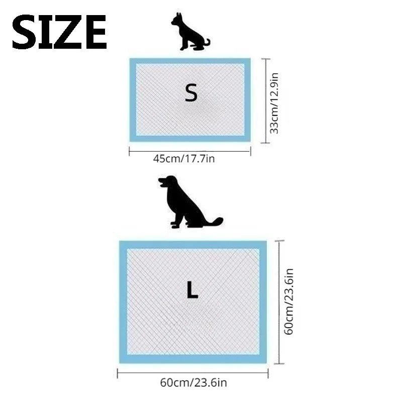 Wegwerp Huisdierend Diapers, Hoge Absorptie Training Pads voor Puppy’s - Verkrijgbaar in Diverse Maten - Hebbr