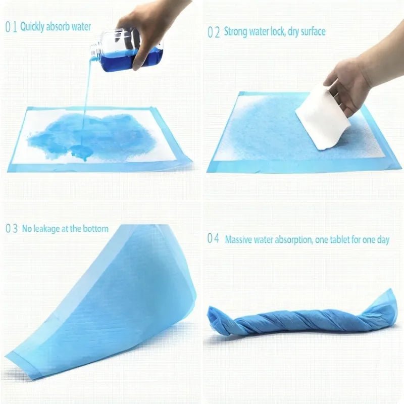 Wegwerp Huisdierend Diapers, Hoge Absorptie Training Pads voor Puppy’s - Verkrijgbaar in Diverse Maten - Hebbr